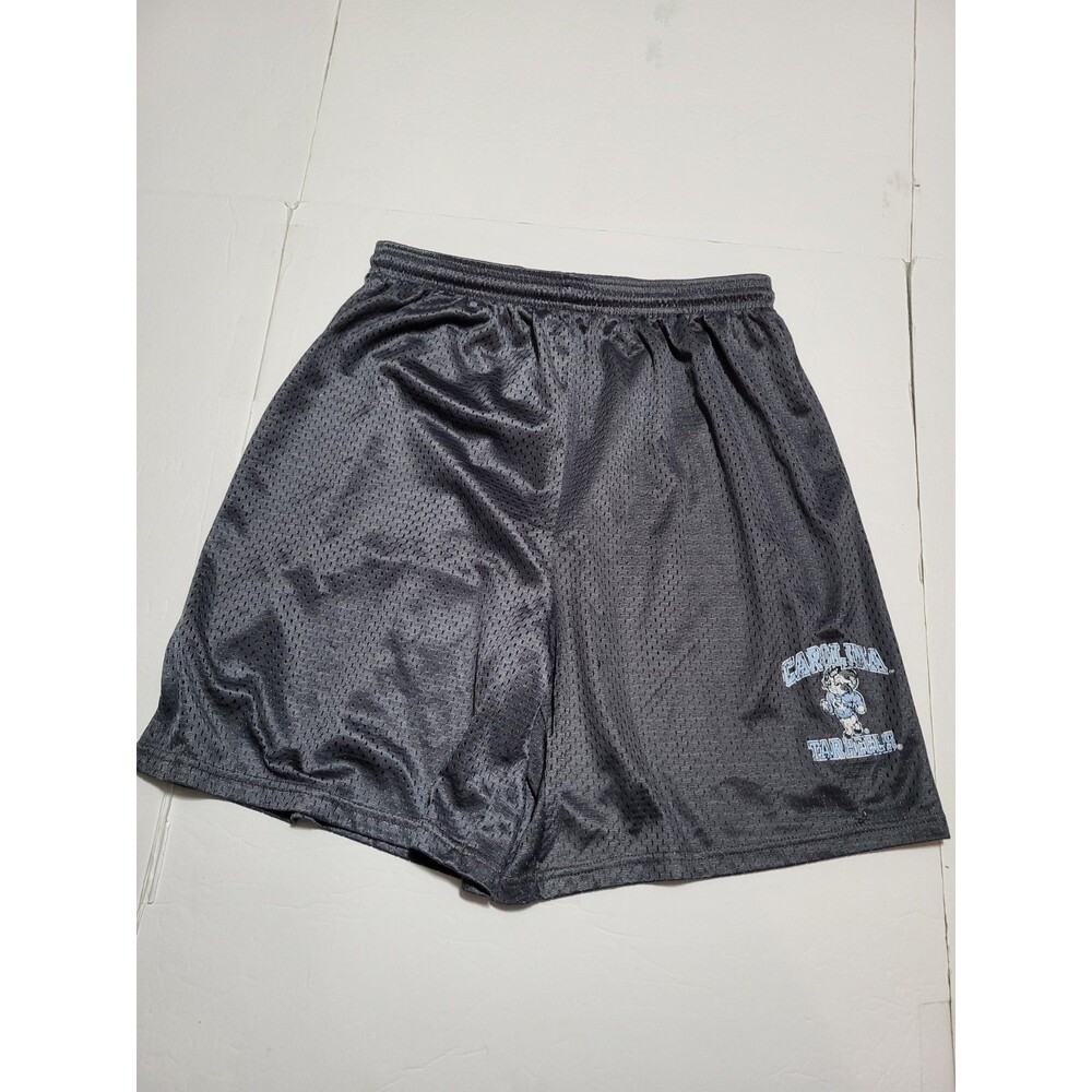North Carolina Tar Heels Athletic Shorts Mens L Gray Mesh Logo Gym NCAA